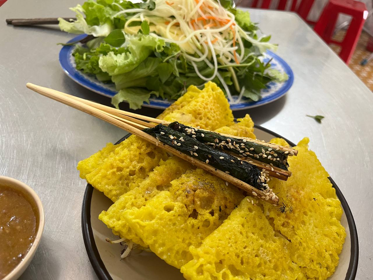Banh Xeo Ba Thuy in Da Nang Walking Food Tour by X.o Food Tours
