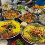 Student food paradise at Bac My An Street Food Market